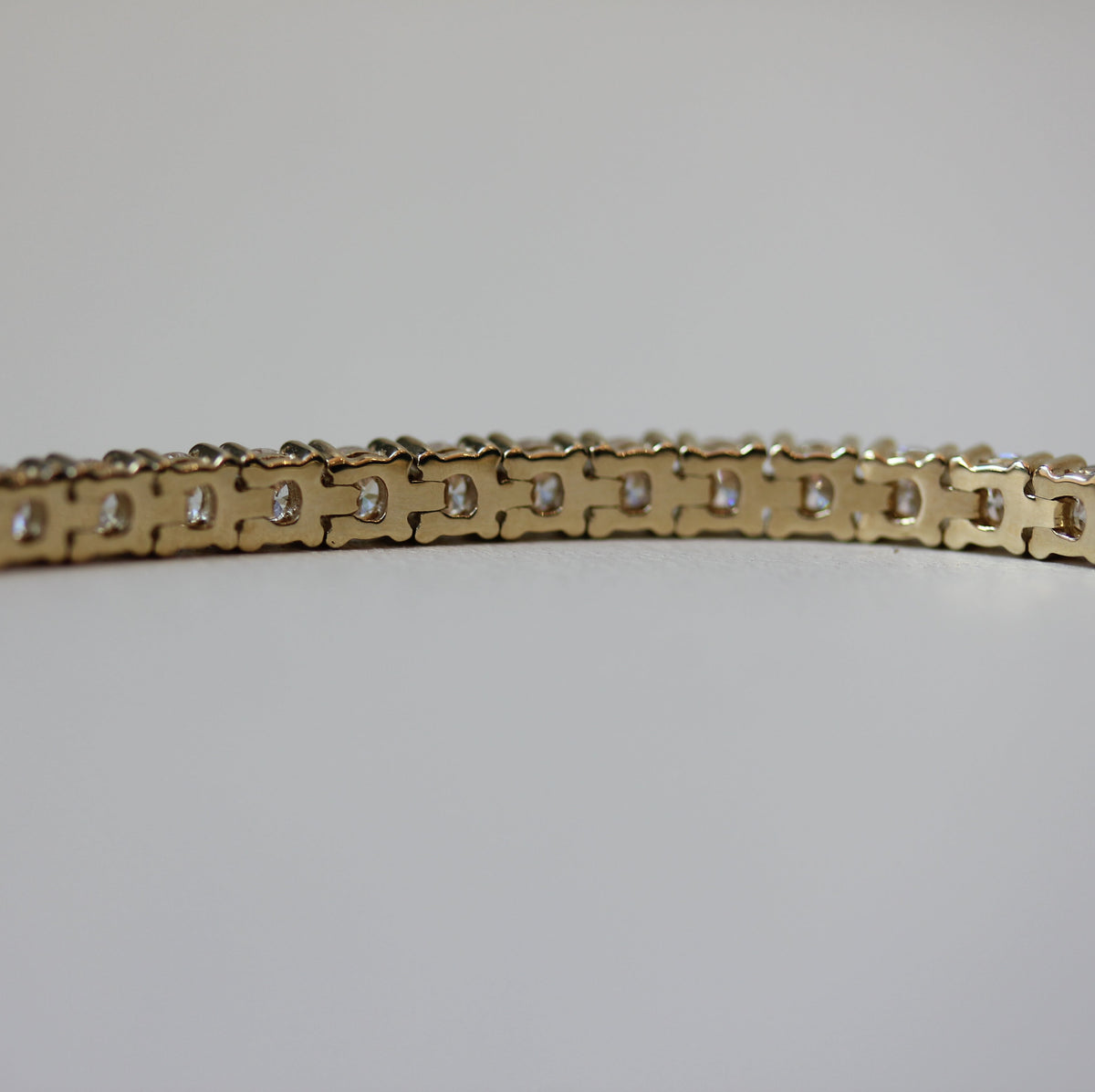 9ct Yellow Gold Tennis Bracelet | 6.50ct