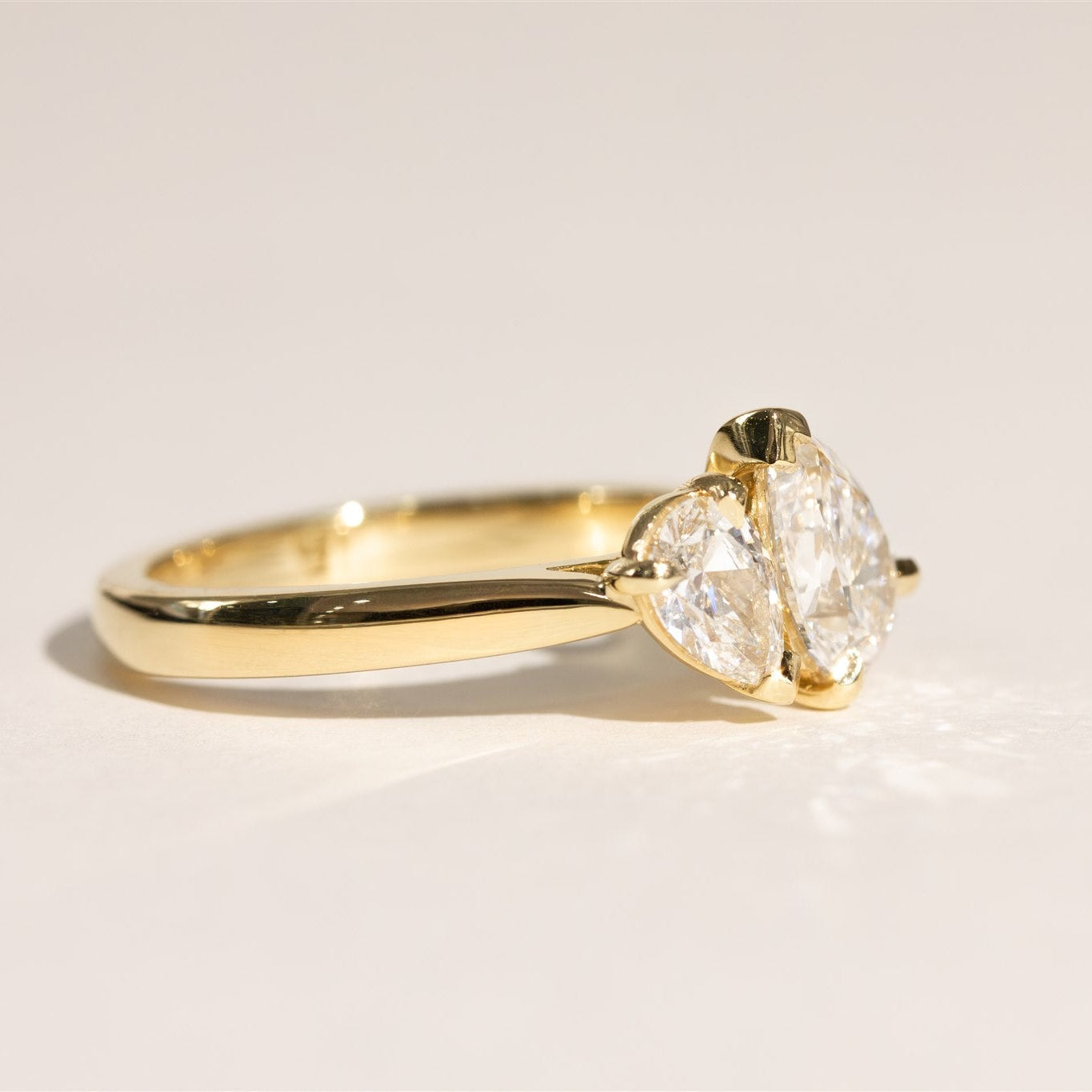 1.10ct Duet Pear Moi Diamond Engagement Ring - CELINE