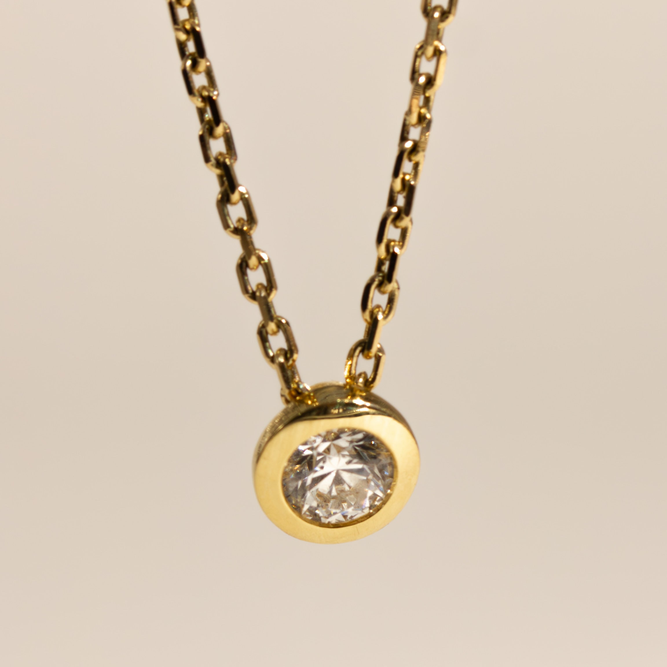Diamond Bezel Pendant