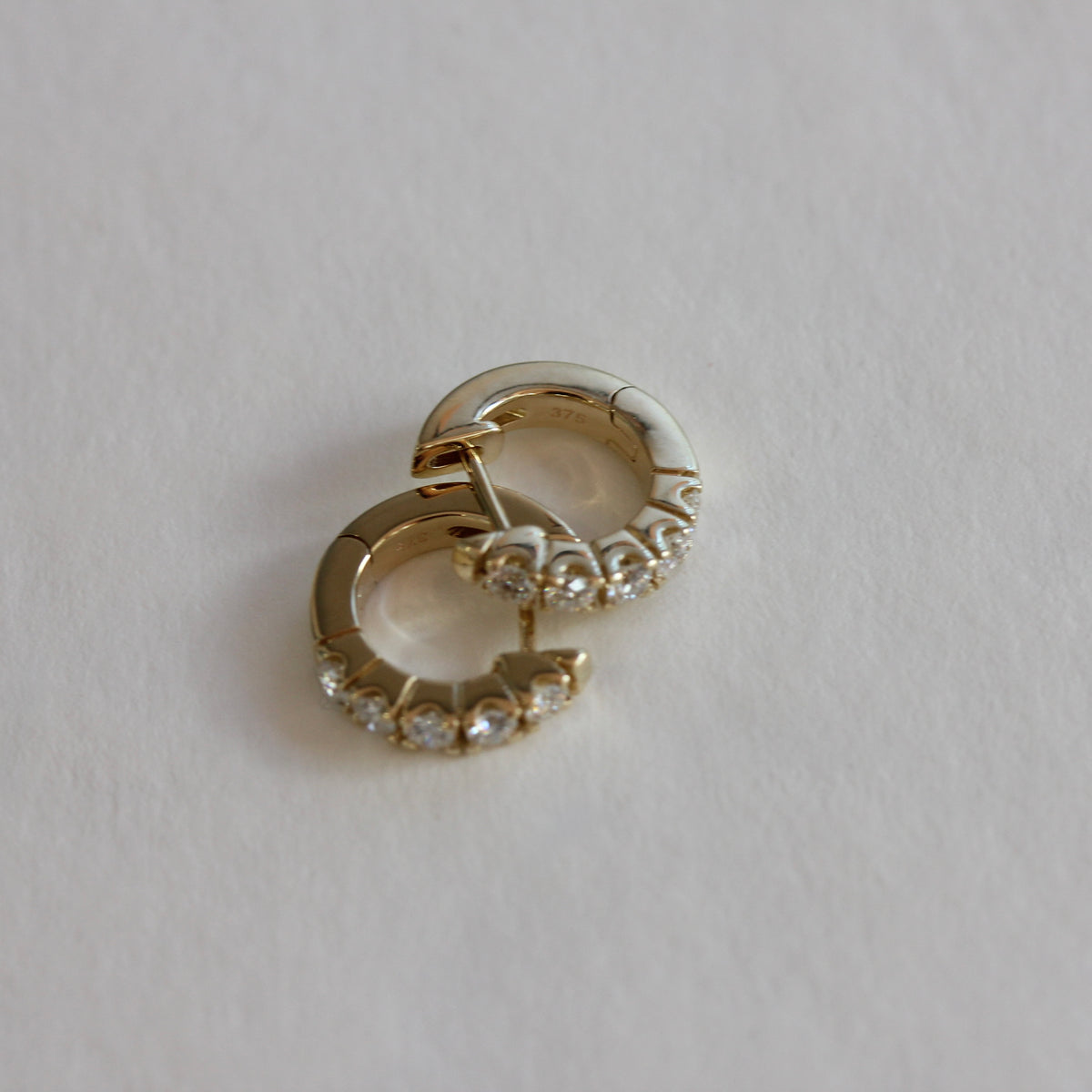 0.50ct Natural Diamond Huggies 13mm
