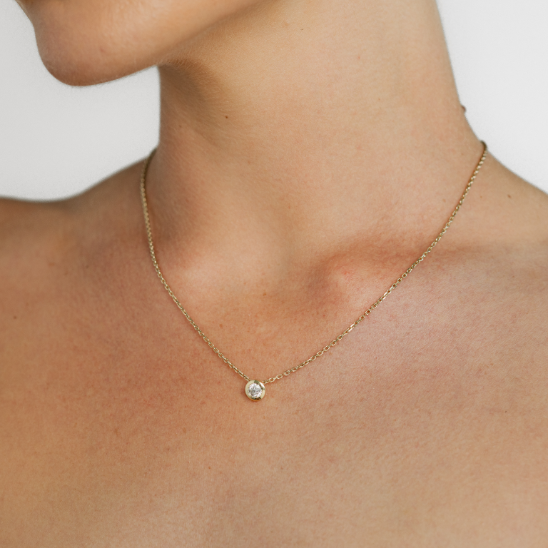 Diamond Bezel Pendant
