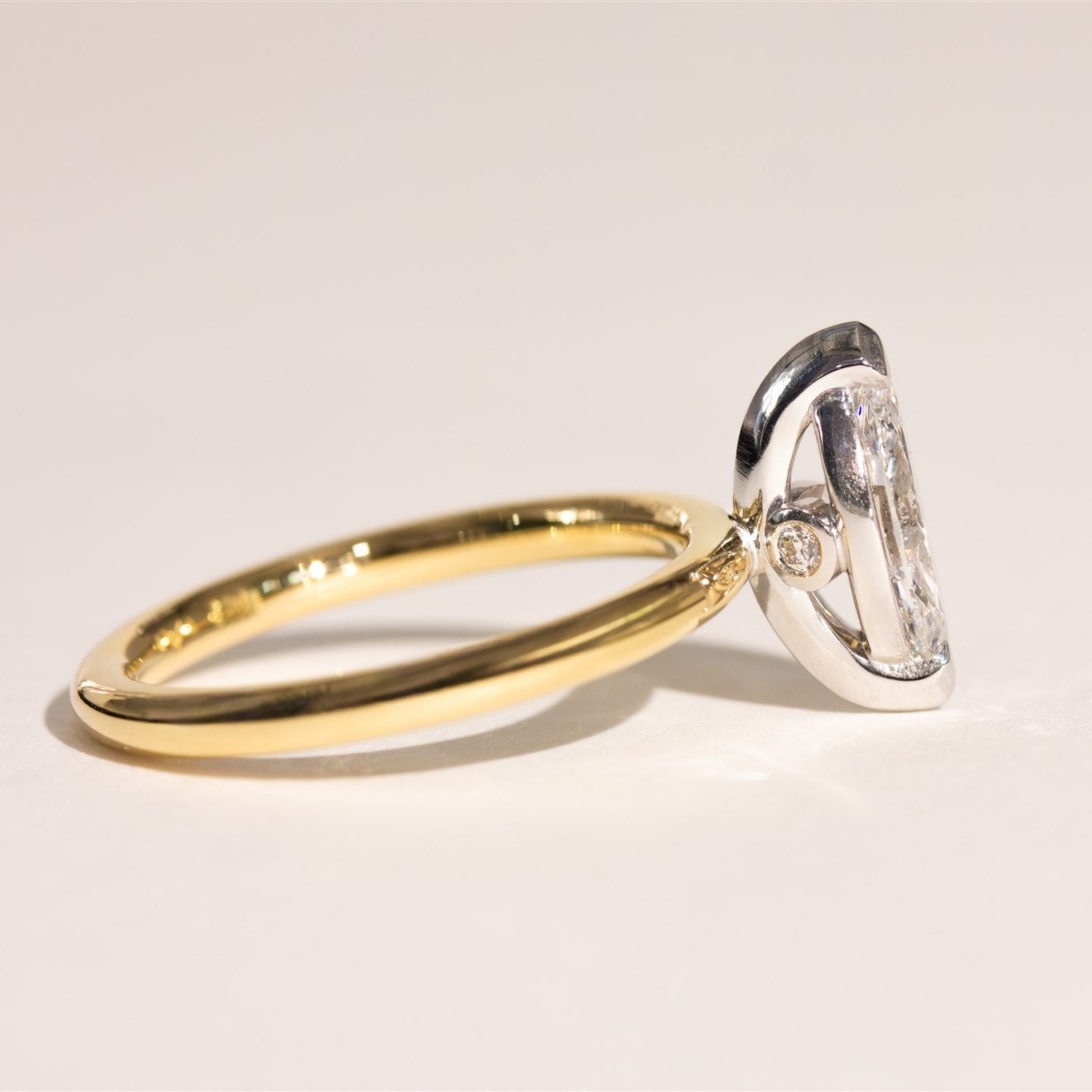 1.03ct Marquise Natural Diamond Engagement Ring - AMARA