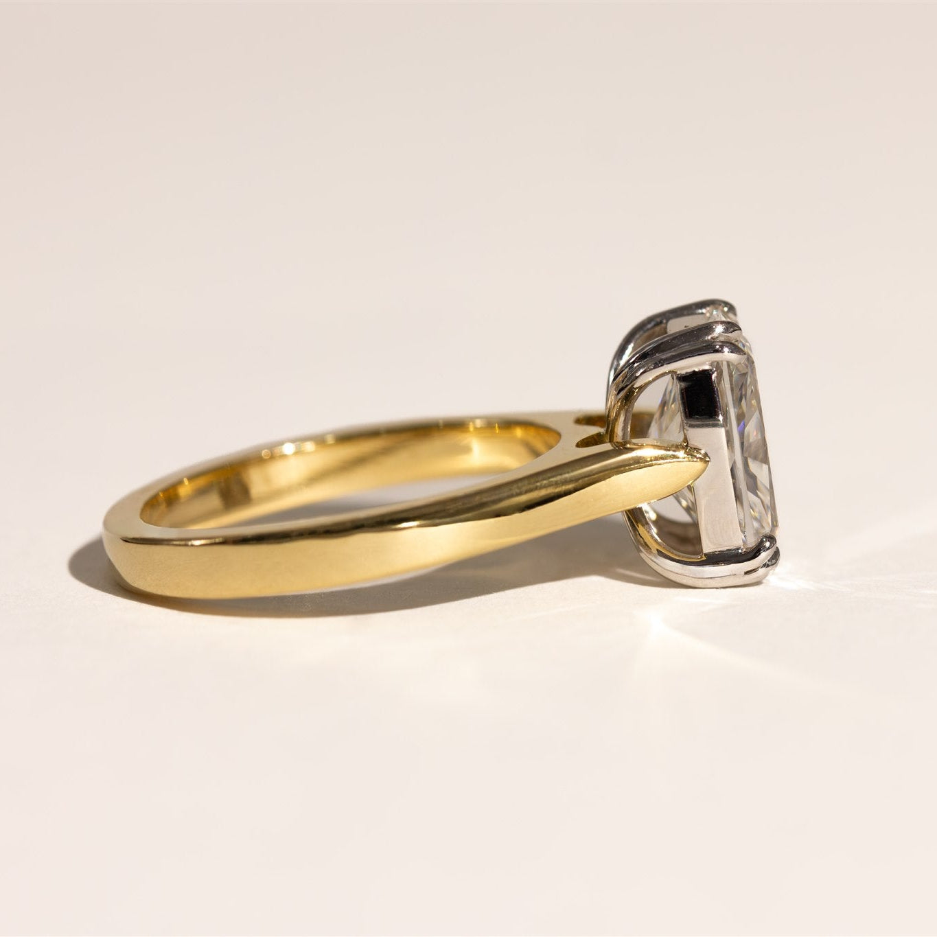 2.88ct Elongated Cushion Cut Diamond Engagement Ring - KIAH