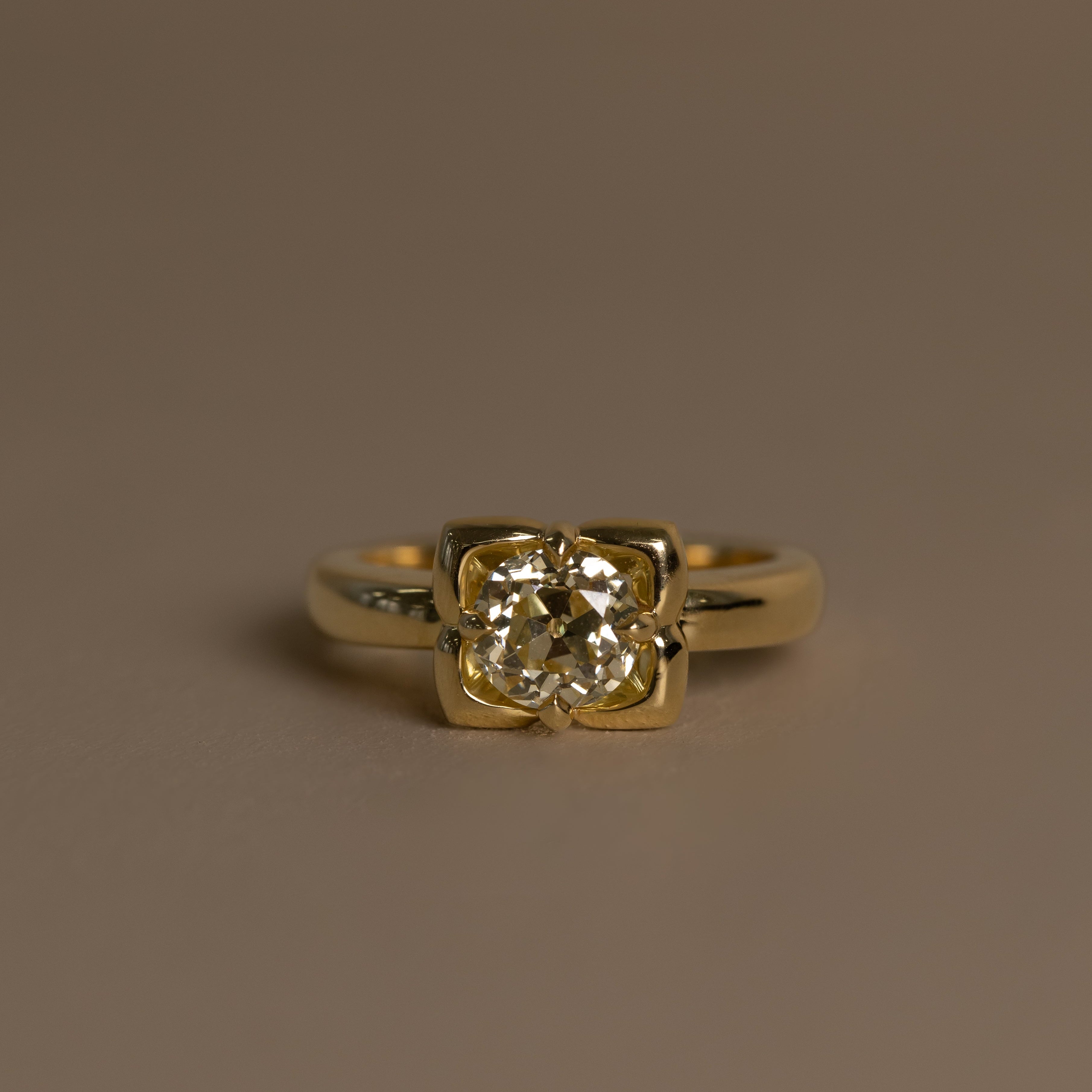 1.51ct Old Euro Mine Diamond Ring - GRACE