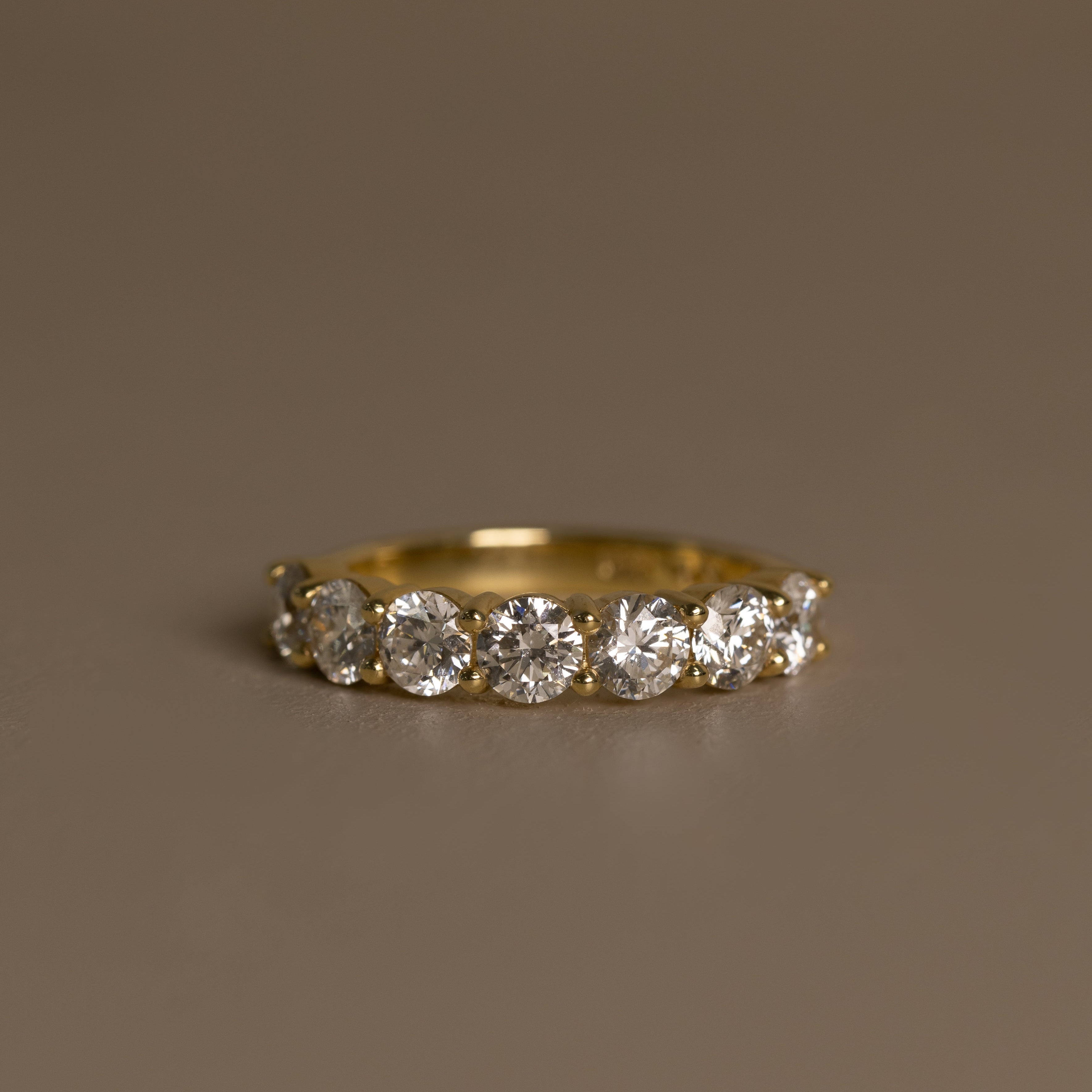 1.75ct Half Round Diamond Band 18ct yellow Gold - JADE